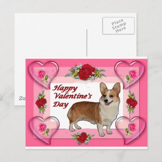 Kaart van Dott Hearts & Rozen Valentijns (Voorkant / Achterkant)