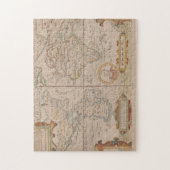 Kaart van Drake's Circumnavigation van het Wereldb Legpuzzel (Verticaal)