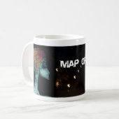 "Kaart van dromen" Koffiemok (Voorkant links)