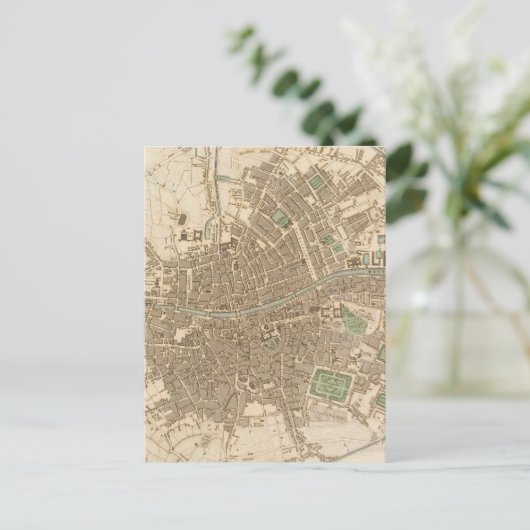  kaart van Dublin (1836) (Staand voorkant)