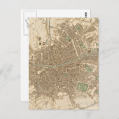  kaart van Dublin (1836) (Voorkant / Achterkant)