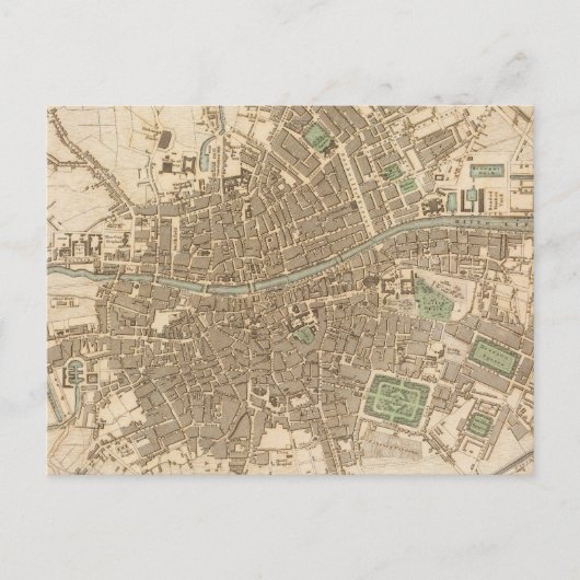  kaart van Dublin (1836) (Voorkant)