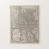  kaart van Dublin Ierland (1764) Legpuzzel (Verticaal)