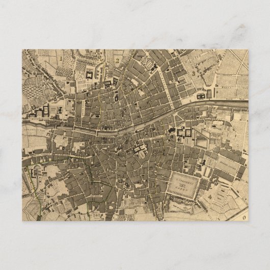  kaart van Dublin Ierland (1797) (Voorkant)