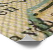  kaart van Dublin Ierland (1883) Poster (Hoek)