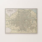 kaart van Dublin Ierland (1901) Legpuzzel (Horizontaal)