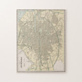  kaart van Dublin Ierland (1901) Legpuzzel (Verticaal)