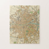  kaart van Dublin Ierland (1914) Legpuzzel (Verticaal)