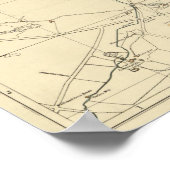  kaart van Dublin Ierland (1914) Poster (Hoek)