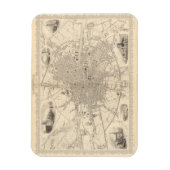 Kaart van Dublin, Ierland Magneet (Verticaal)