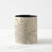 Kaart van Dublin, Ierland Mok (Midden)