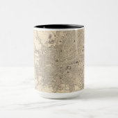 Kaart van Dublin, Ierland Mok (Midden)