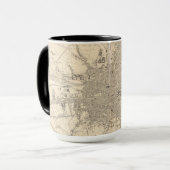 Kaart van Dublin, Ierland Mok (Voorkant links)