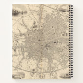 Kaart van Dublin, Ierland Notitieboek (Achterkant)
