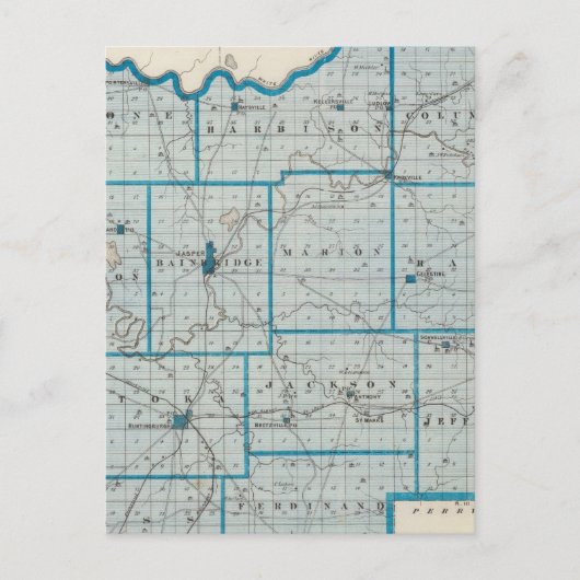 Kaart van Dubois County (Voorkant)