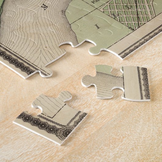  kaart van Dubuque IA (1875) Legpuzzel (Zijkant)