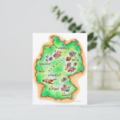 Kaart van Duitsland (Staand voorkant)