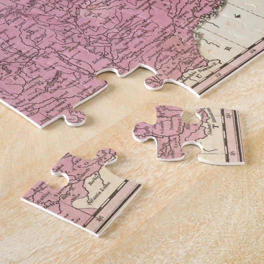  kaart van Duitsland (1827) Legpuzzel (Zijkant)