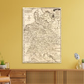 Kaart van Duitsland Canvas Afdruk (Insitu (Woonkamer))