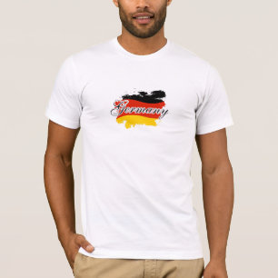 Kaart van Duitsland, Duitse Vlag Gift T-shirt