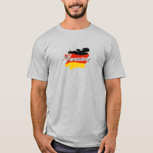 Kaart van Duitsland, Duitse Vlag Gift T-shirt