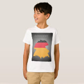 Kaart van Duitsland jongens T-Shirt (Voorkant volledig)
