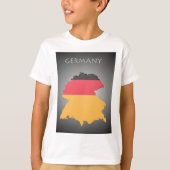 Kaart van Duitsland jongens T-Shirt (Voorkant)