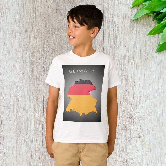 Kaart van Duitsland jongens T-Shirt