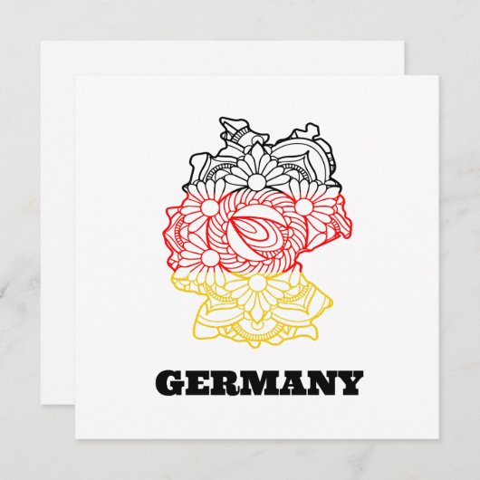 Kaart van Duitsland Mandala (Voorkant / Achterkant)