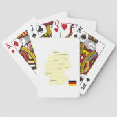 Kaart van Duitsland met staten en hoofdsteden (Achterkant)