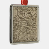 Kaart van Duitsland Metalen Ornament (Rechts)
