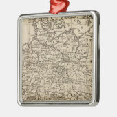Kaart van Duitsland Metalen Ornament (Links)