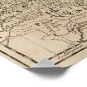 Kaart van Duitsland Poster (Hoek)