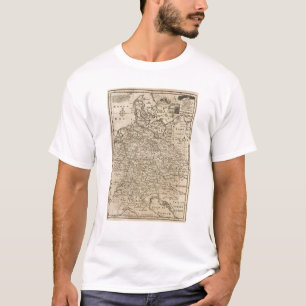 Kaart van Duitsland T-shirt