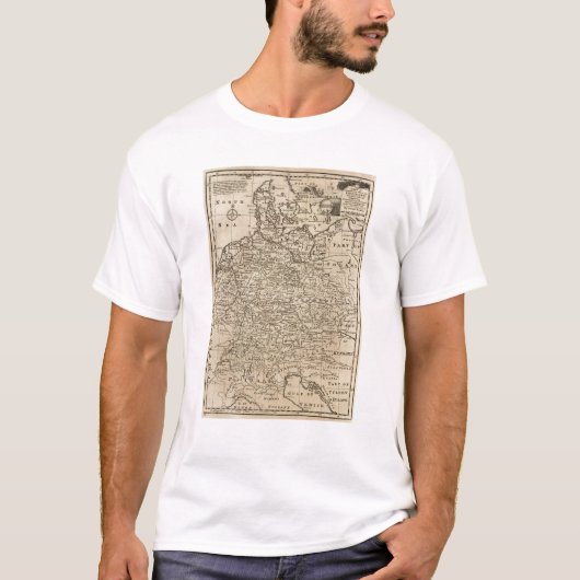Kaart van Duitsland T-shirt (Voorkant)