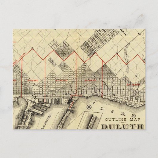 Kaart van Duluth en Suburbs (Voorkant)