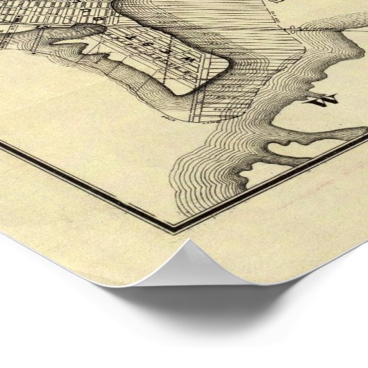 Kaart van Duluth en Suburbs Poster (Hoek)