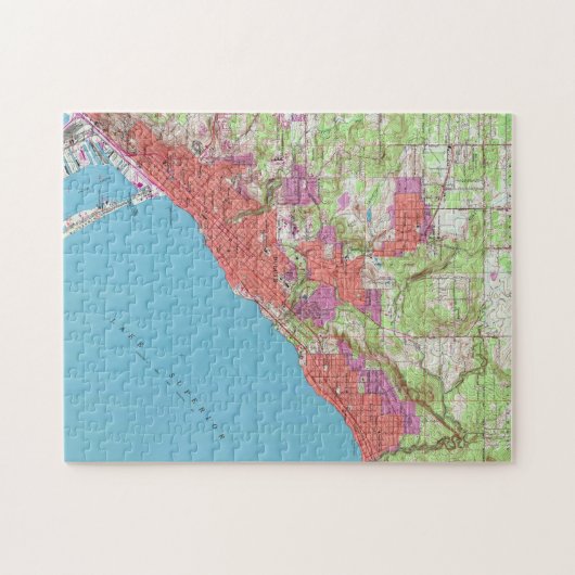  kaart van Duluth Minnesota (1953) Legpuzzel (Horizontaal)