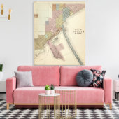 Kaart van Duluth, St. Louis County, Minnesota Canvas Afdruk (Insitu (Woonkamer))