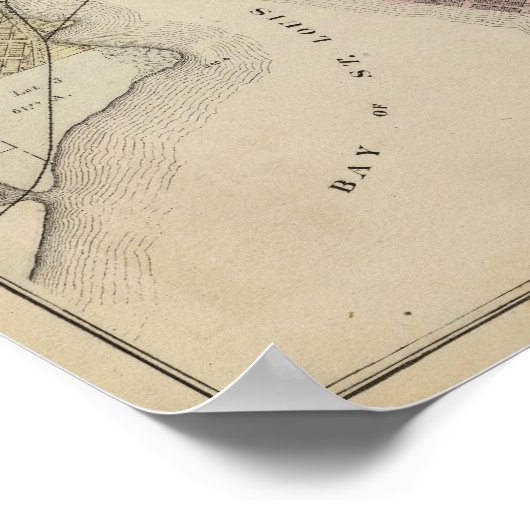 Kaart van Duluth, St. Louis County, Minnesota Poster (Hoek)