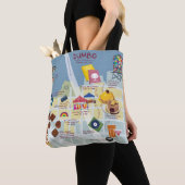 Kaart van Dumbo Brooklyn New York Canvas tas (Dichtbij)