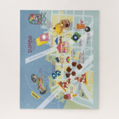 Kaart van Dumbo Brooklyn New York Legpuzzel (Verticaal)