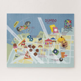 Kaart van Dumbo Brooklyn New York Legpuzzel