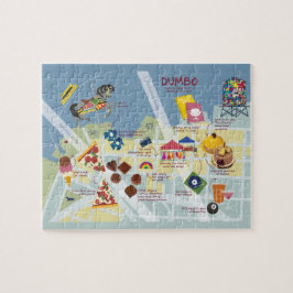 Kaart van Dumbo Brooklyn New York Legpuzzel