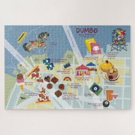 Kaart van Dumbo Brooklyn New York Legpuzzel