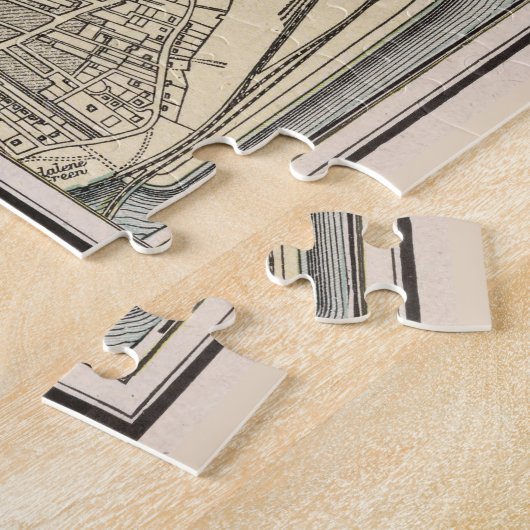  kaart van Dundee Scotland (1901) Legpuzzel (Zijkant)