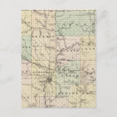 Kaart van Dunn County, staat Wisconsin (Voorkant)