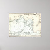  kaart van East Hampton New York (1873) Canvas Afdruk (Voorkant)