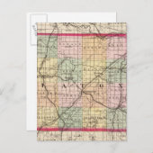 Kaart van Eaton County, Michigan (Voorkant / Achterkant)