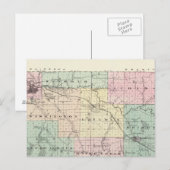 Kaart van Eau Claire County, staat Wisconsin (Voorkant / Achterkant)